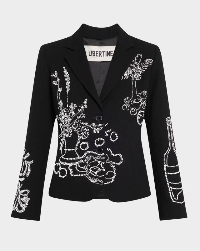 Still Life Crystal Clean Single-Breasted Short Jacket